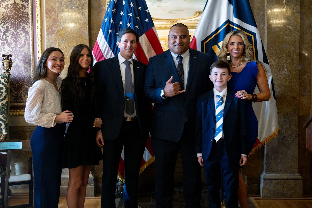 With BYU football coach