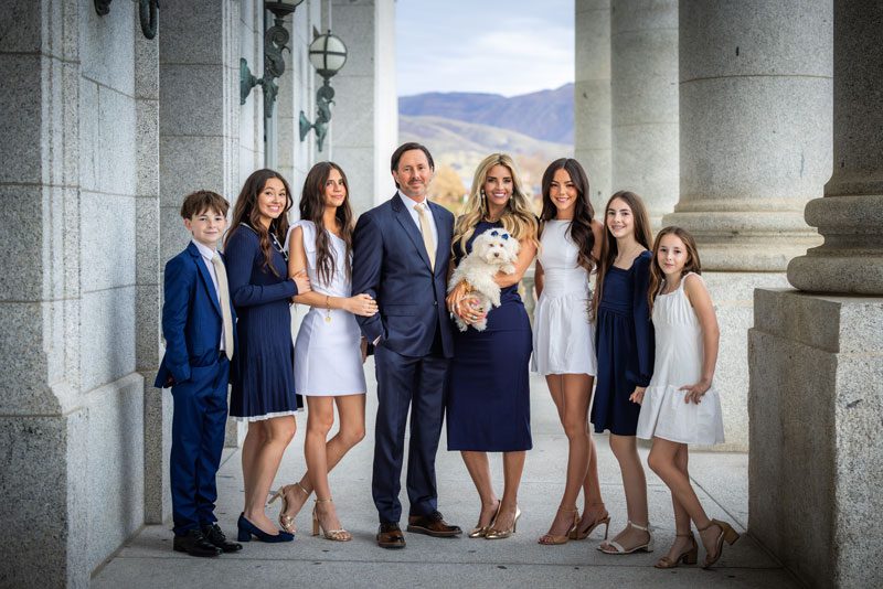 Kirk Cullimore and his family